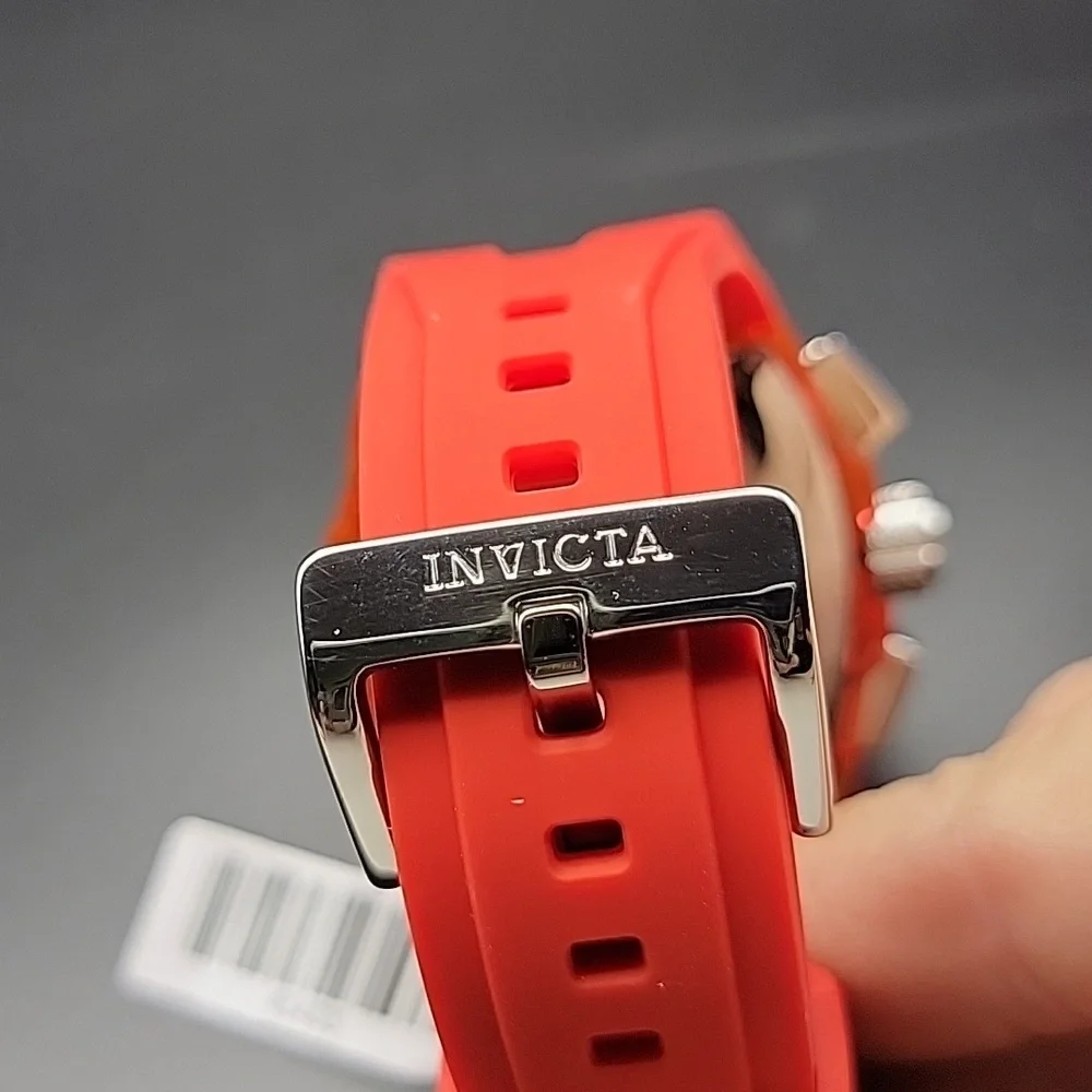 NEW 45483 Invicta S1 Rally Kinesia Anatomic Men's Watch - 47mm Transparent Red